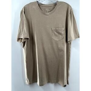 Rails Men's Tan Short Sleeve Crew Neck Johnny Desert Sand T-Shirt Size Medium
